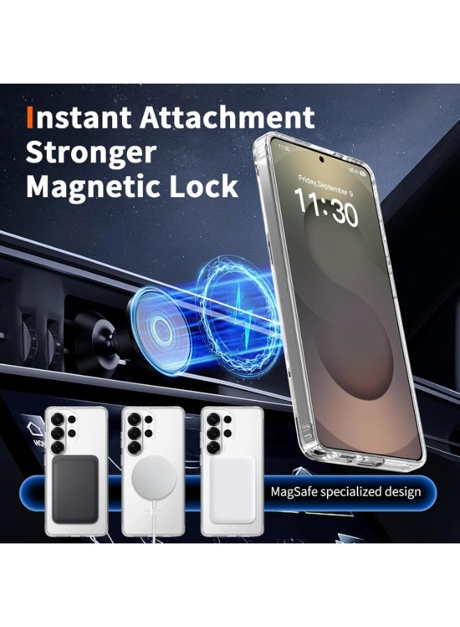 ACLIX Magnetic Clear Case Compatible with Samsung S26 Ultra, Transparent TPU Case Case Compatible with Magsafe Shockproof and Camera Protection | Clear - Image 5